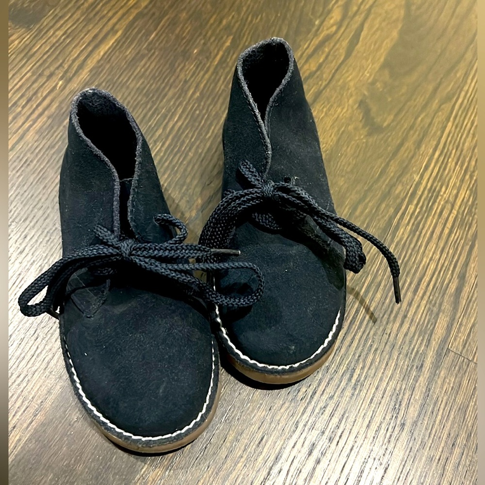 Crewcuts navy suede chukka boots